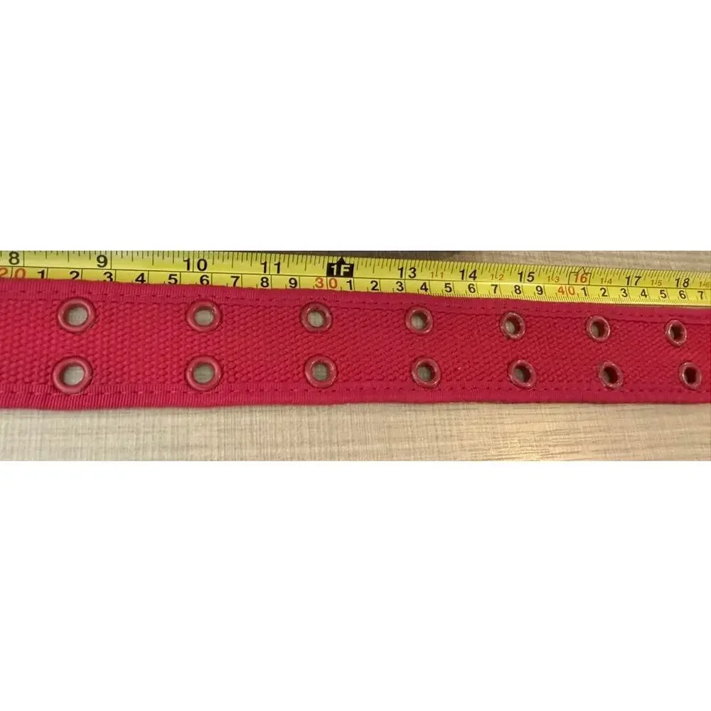 Vtg Y2K Eckō Unltd Woven Canvas Belt Grommets Eyelets 36